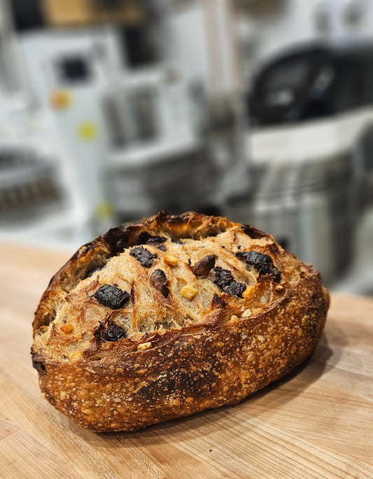 Orange Pistachio and Chocolate Sourdough