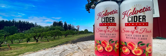 Helvetia Cider - Sun of a Peach Can