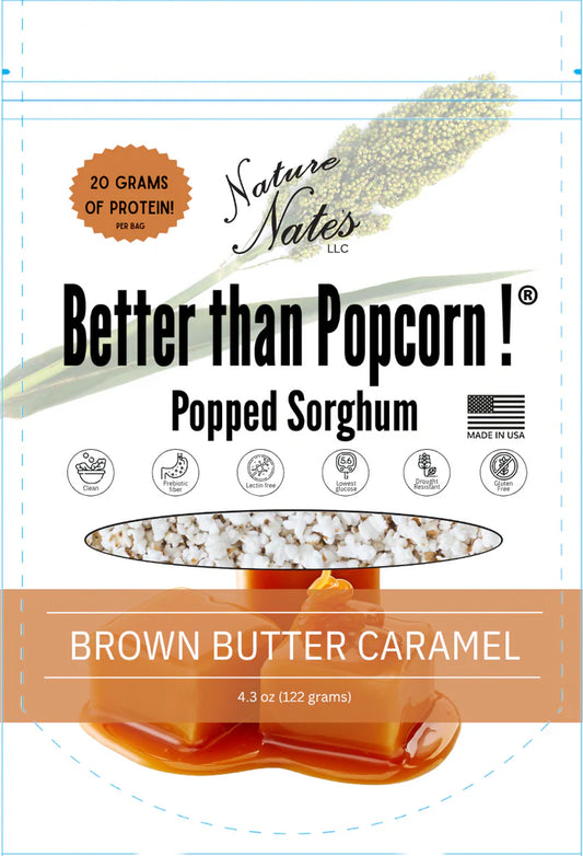 Popped Sorghum (Brown Butter Carmel)