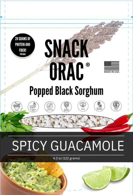 Popped Sorghum (Spicy Guacamole)