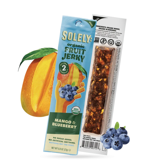Solely: Organic Fruit Jerky (Mango & Blueberry)