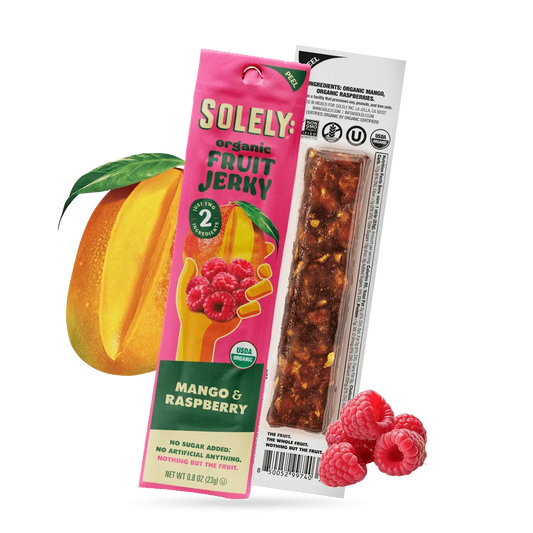 Solely: Organic Fruit Jerky (Mango & Raspberry)